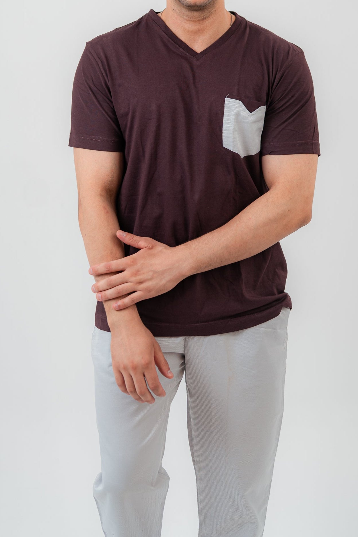 Brown Pajama Set Trousers