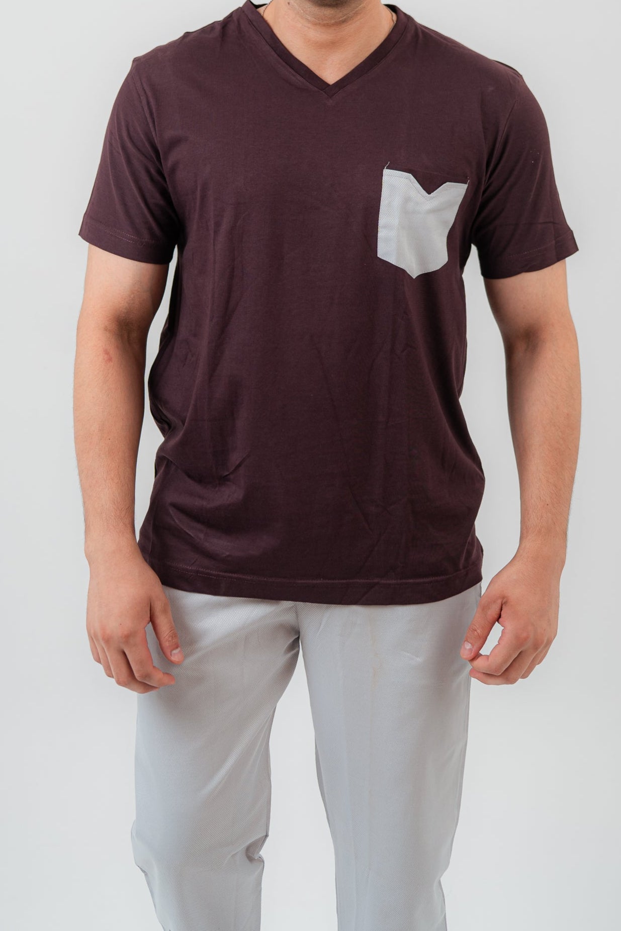 Brown Pajama Set Trousers