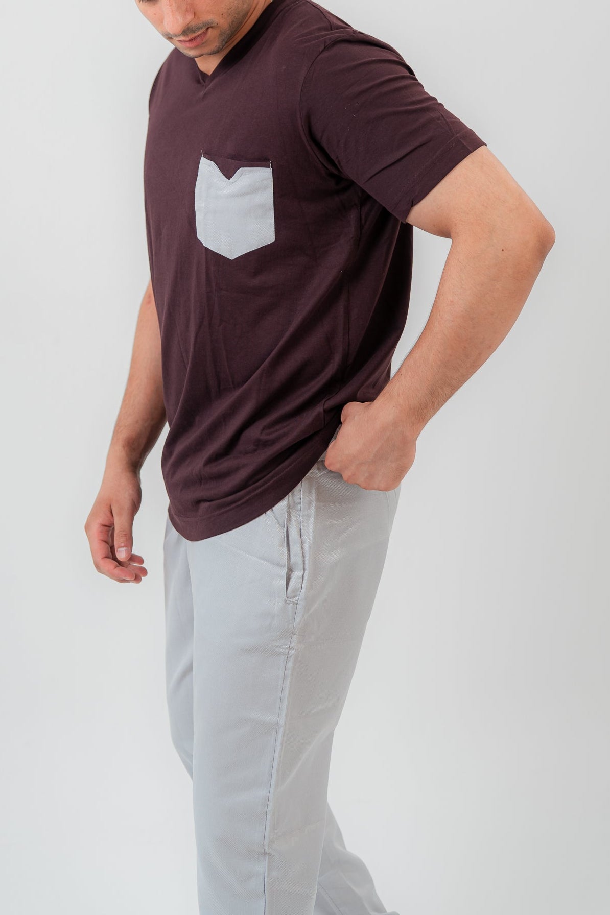 Brown Pajama Set Trousers