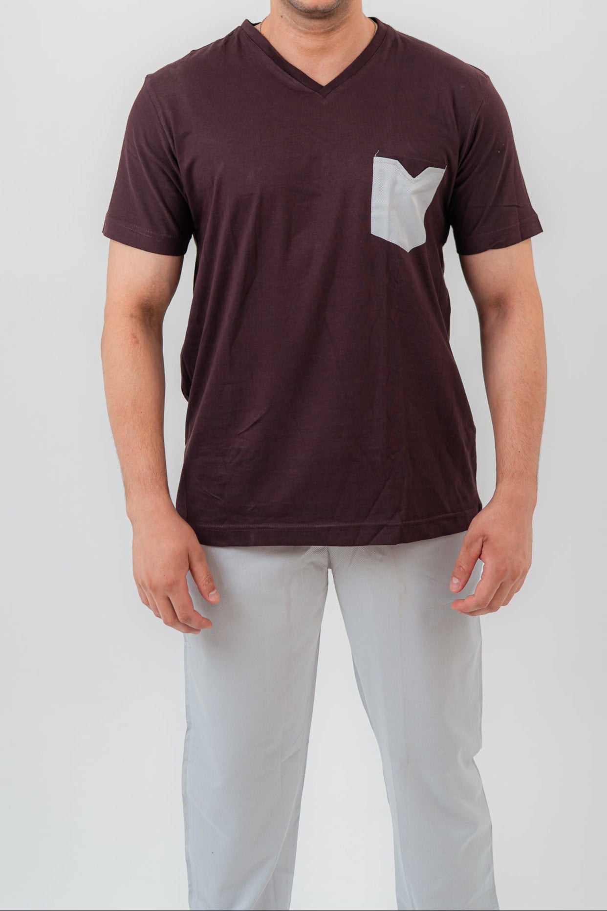 Brown Pajama Set Trousers