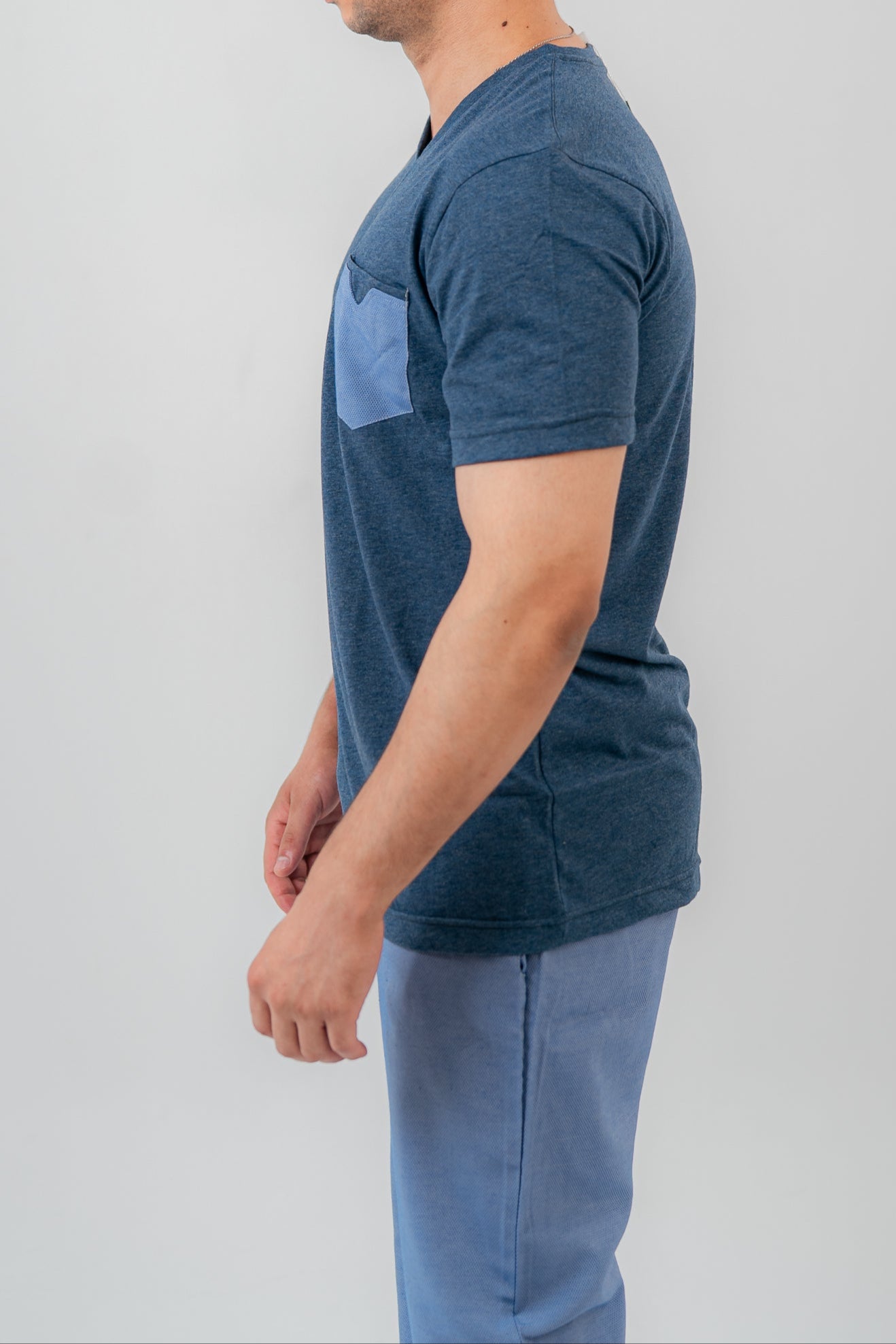 Blue Pajama Set Trousers