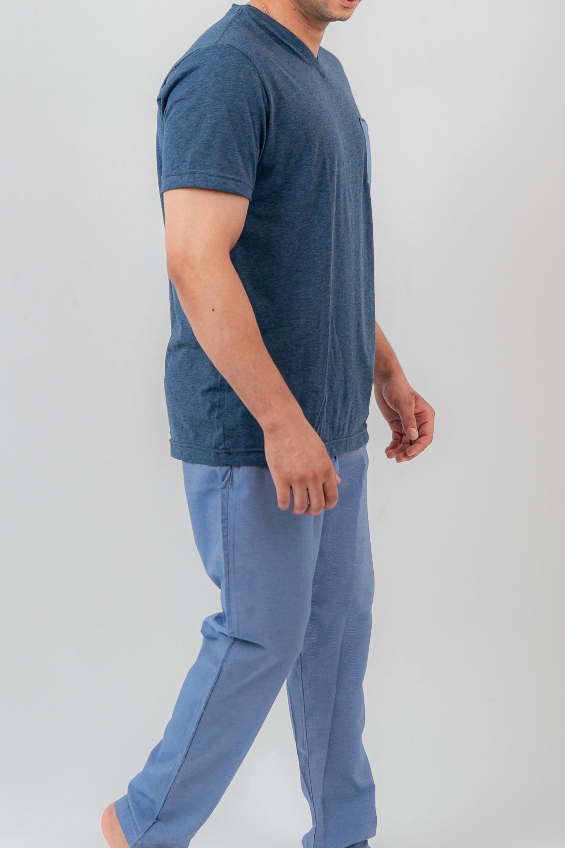 Blue Pajama Set Trousers