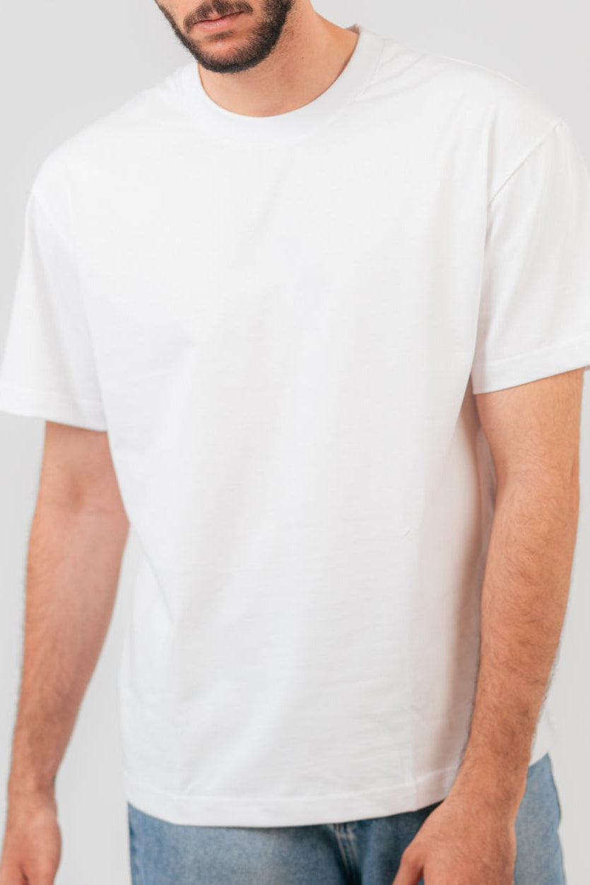white oversize T-shirt