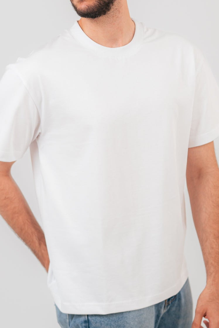 white oversize T-shirt
