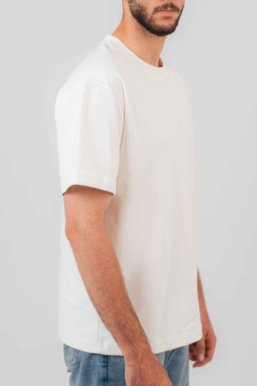 white oversize T-shirt