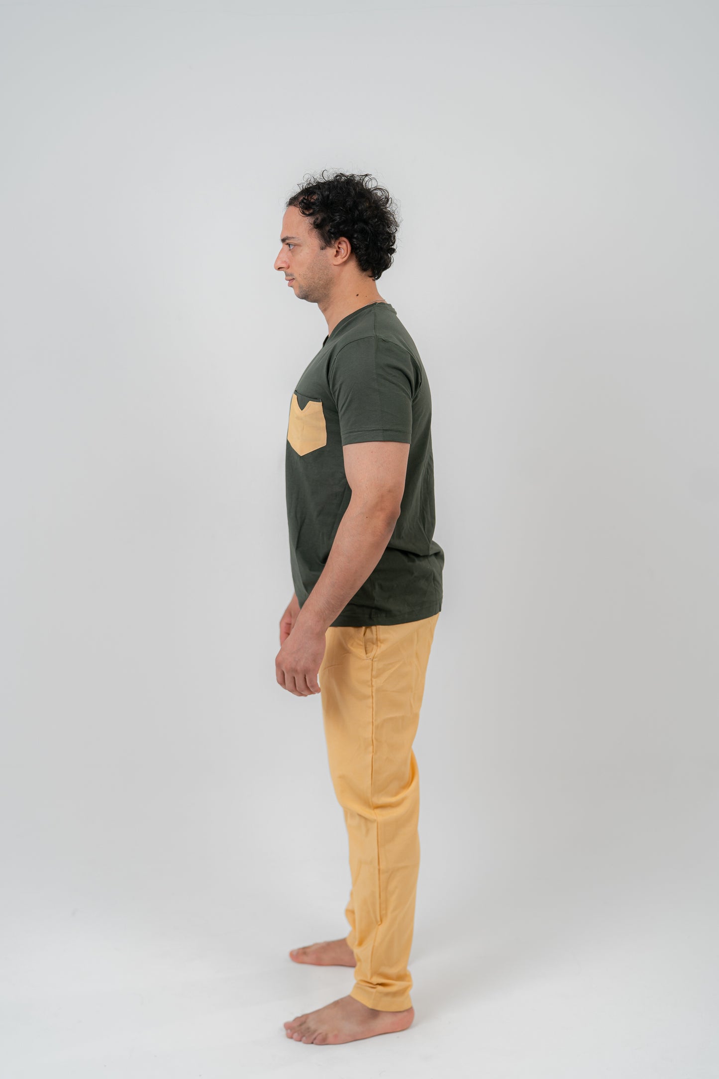 Olive green Pajama Set Trousers