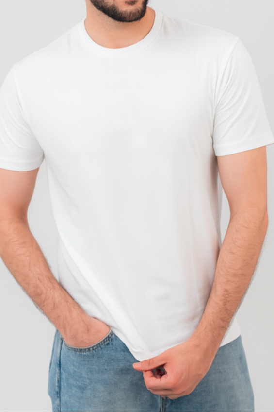 white Basic T-shirt