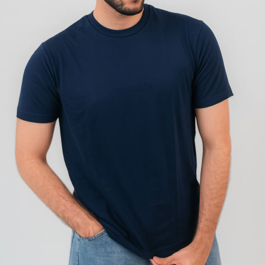 Dark Blue Basic T-shirt