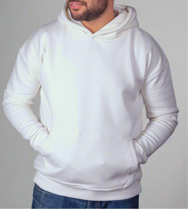 White Basic Hoodie