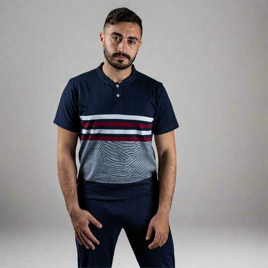 Navy Blue Pajama Set Trouser