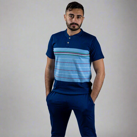 Blue Pajama Set Trouser