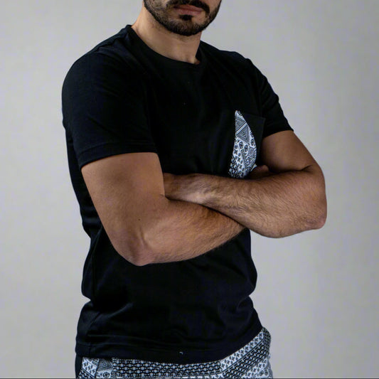 Black Pajama Set shorts