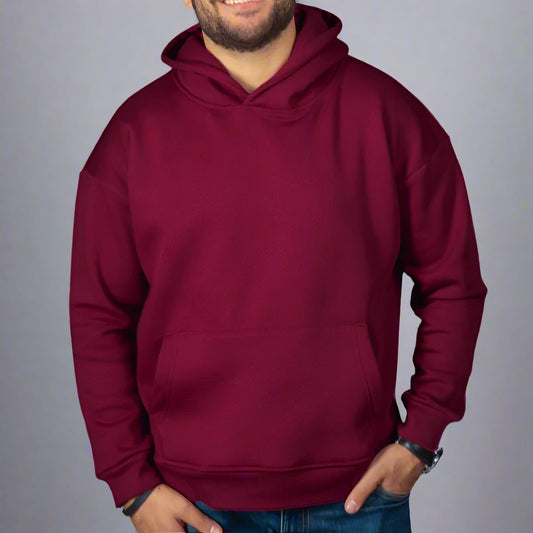 Burgundy Basic Hoodie