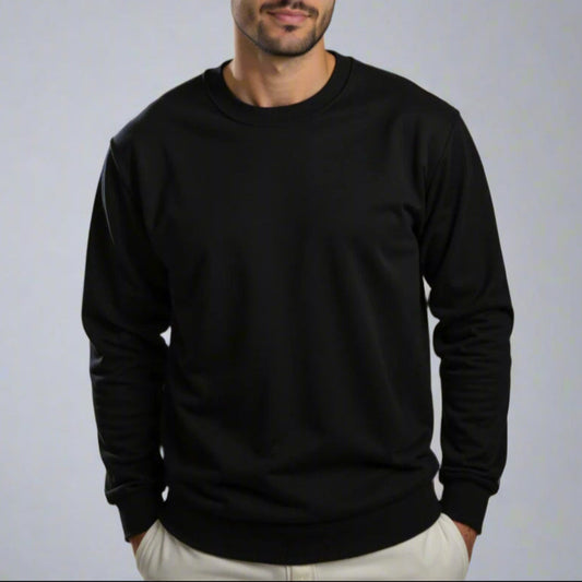 Black Basic Sweatshirt